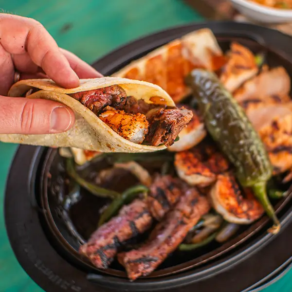 Tacos & Avocados Fajita Plate